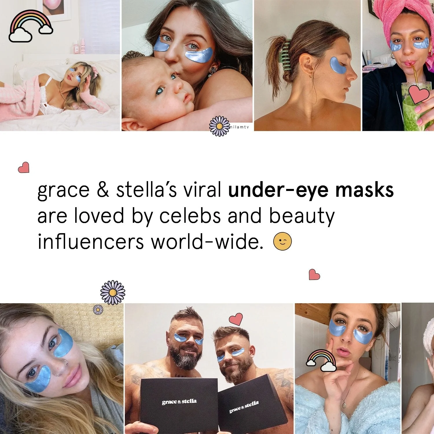blue eye masks (6 pairs) - Image 6