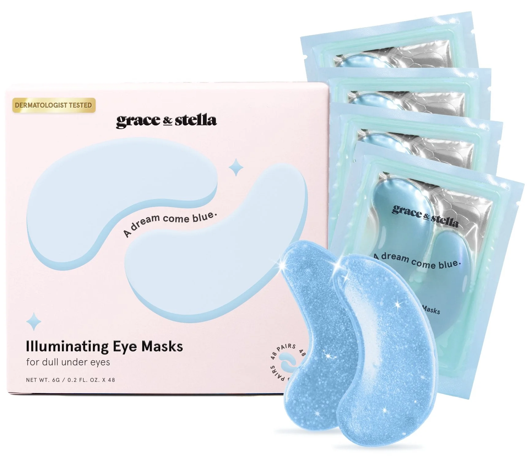 blue eye masks (6 pairs) - Image 8