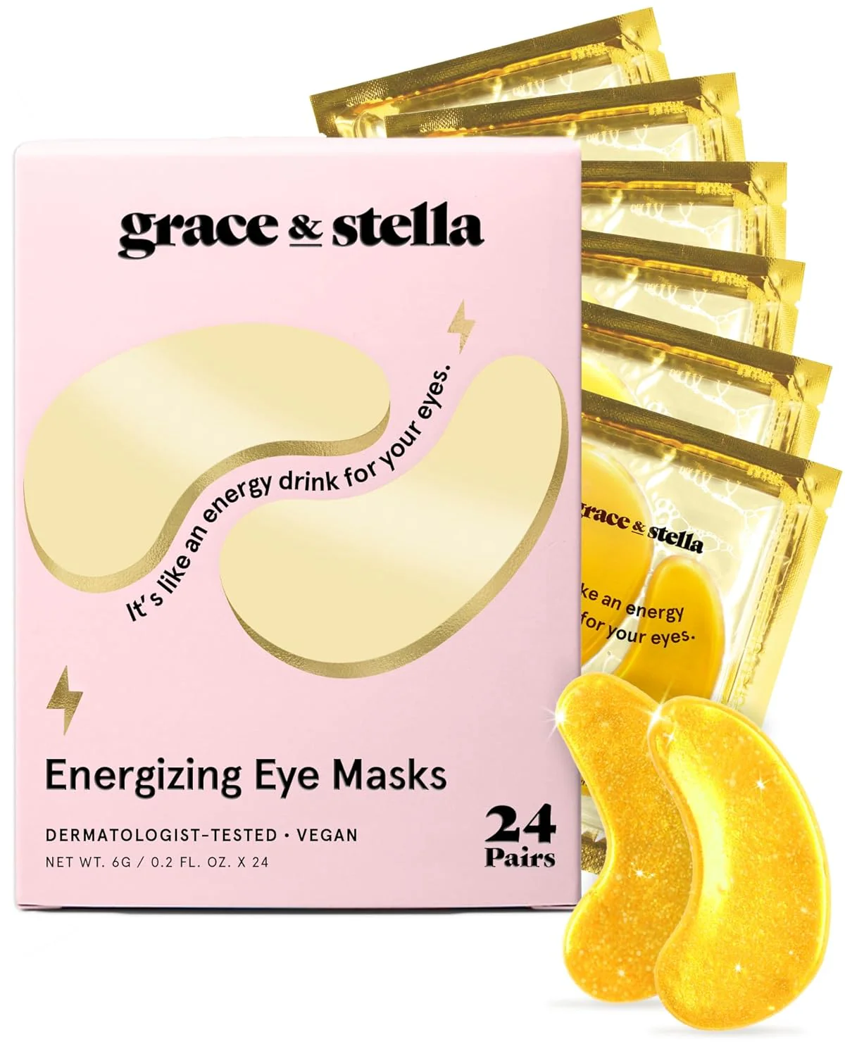 Energizing eye masks - Gold 24 Pairs
