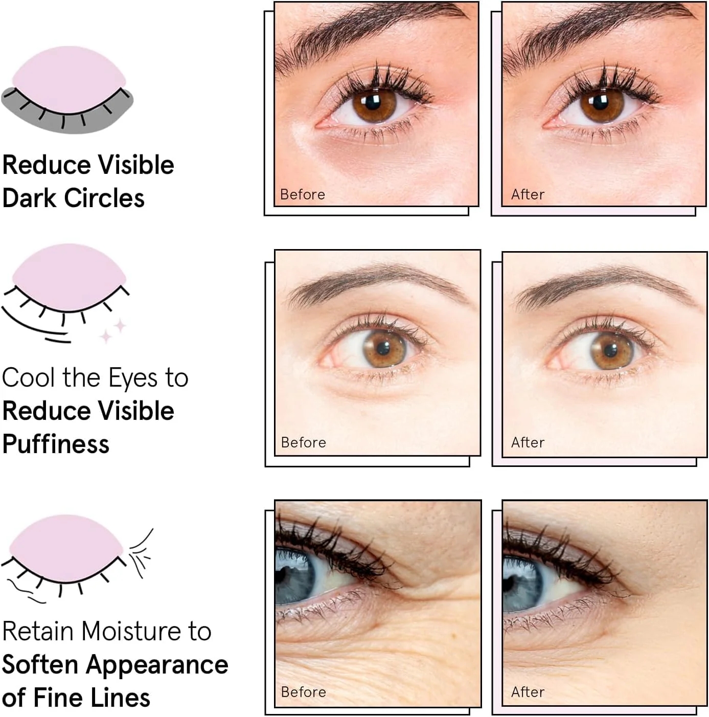 Energizing eye masks - Gold 6 Pairs - Image 4
