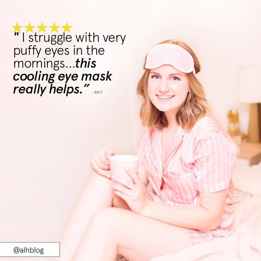 hot + cool gel bead sleep eye mask - Image 3