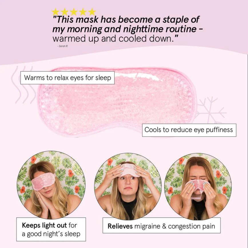 hot + cool gel bead sleep eye mask - Image 4