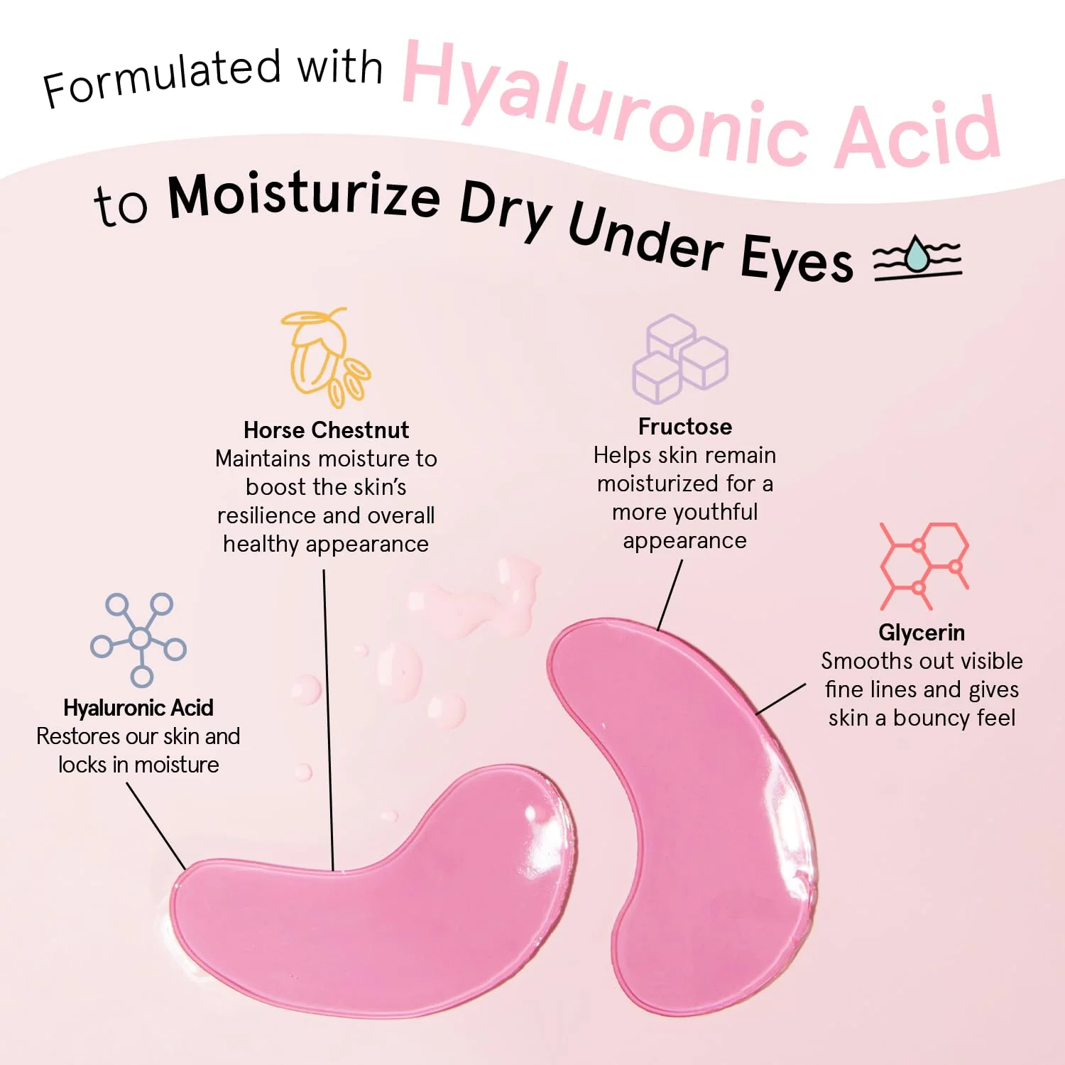 Moisturizing Pink eye masks - 48 Pairs - Image 2