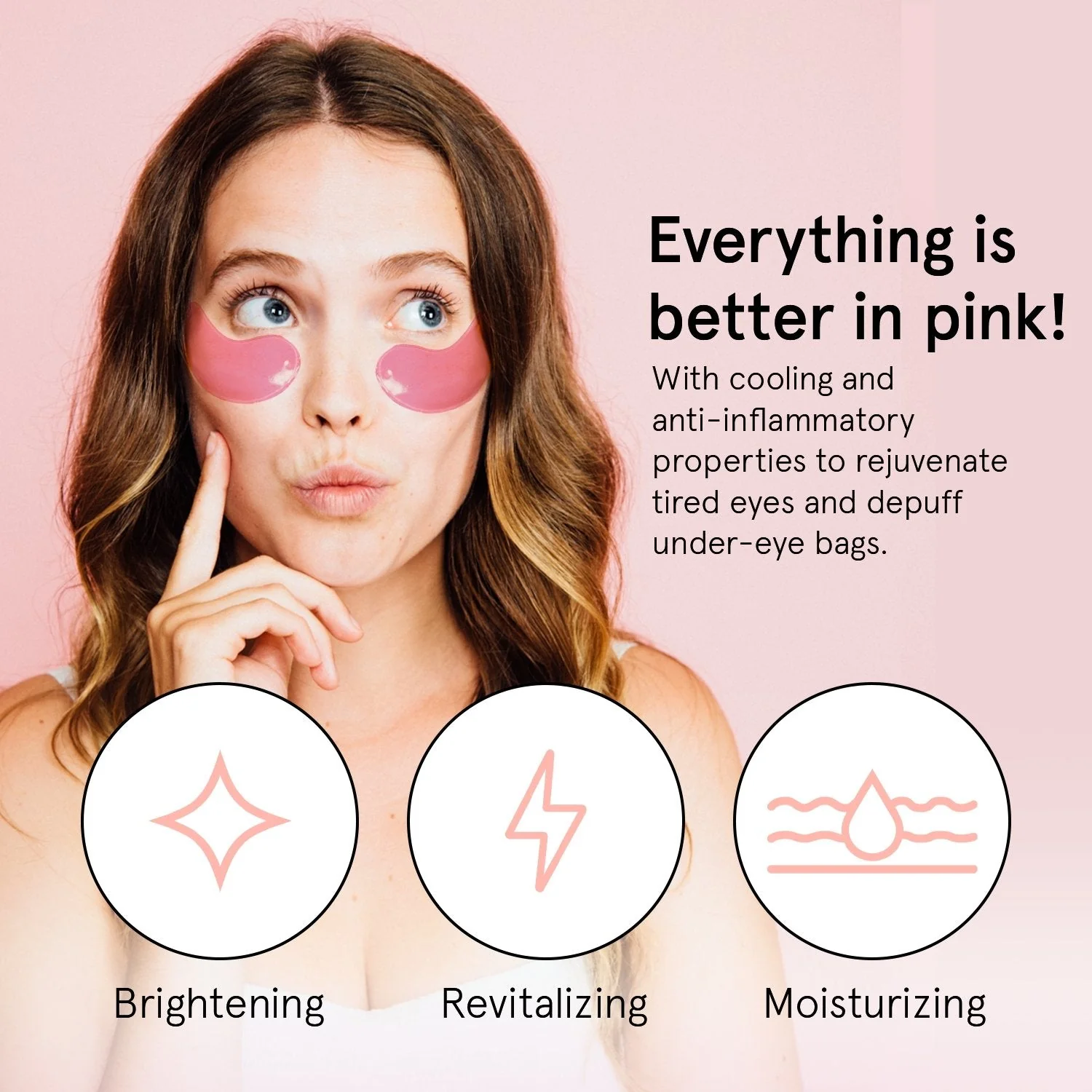 pink eye masks (6 pairs) - Image 3