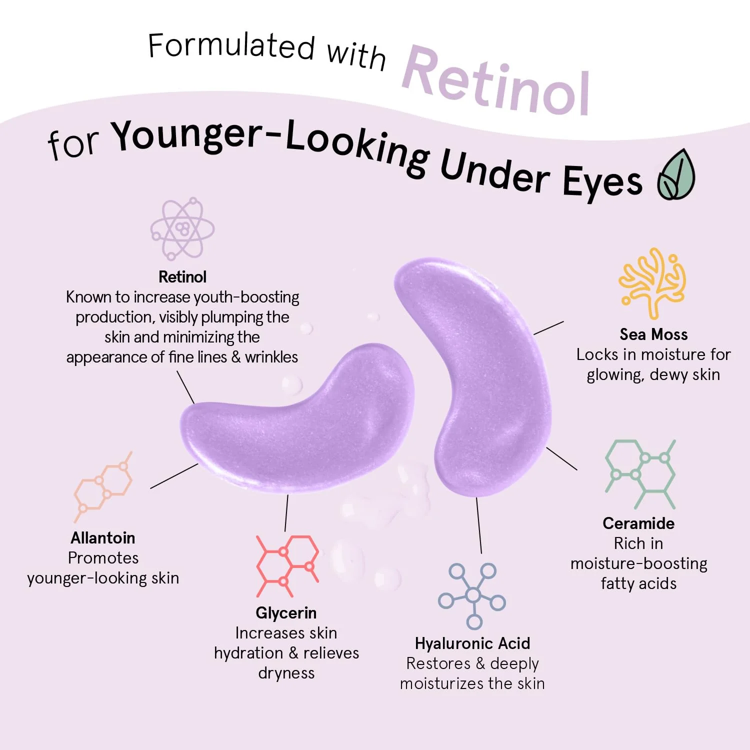 Restoring Purple eye masks - 24 Pairs - Image 2