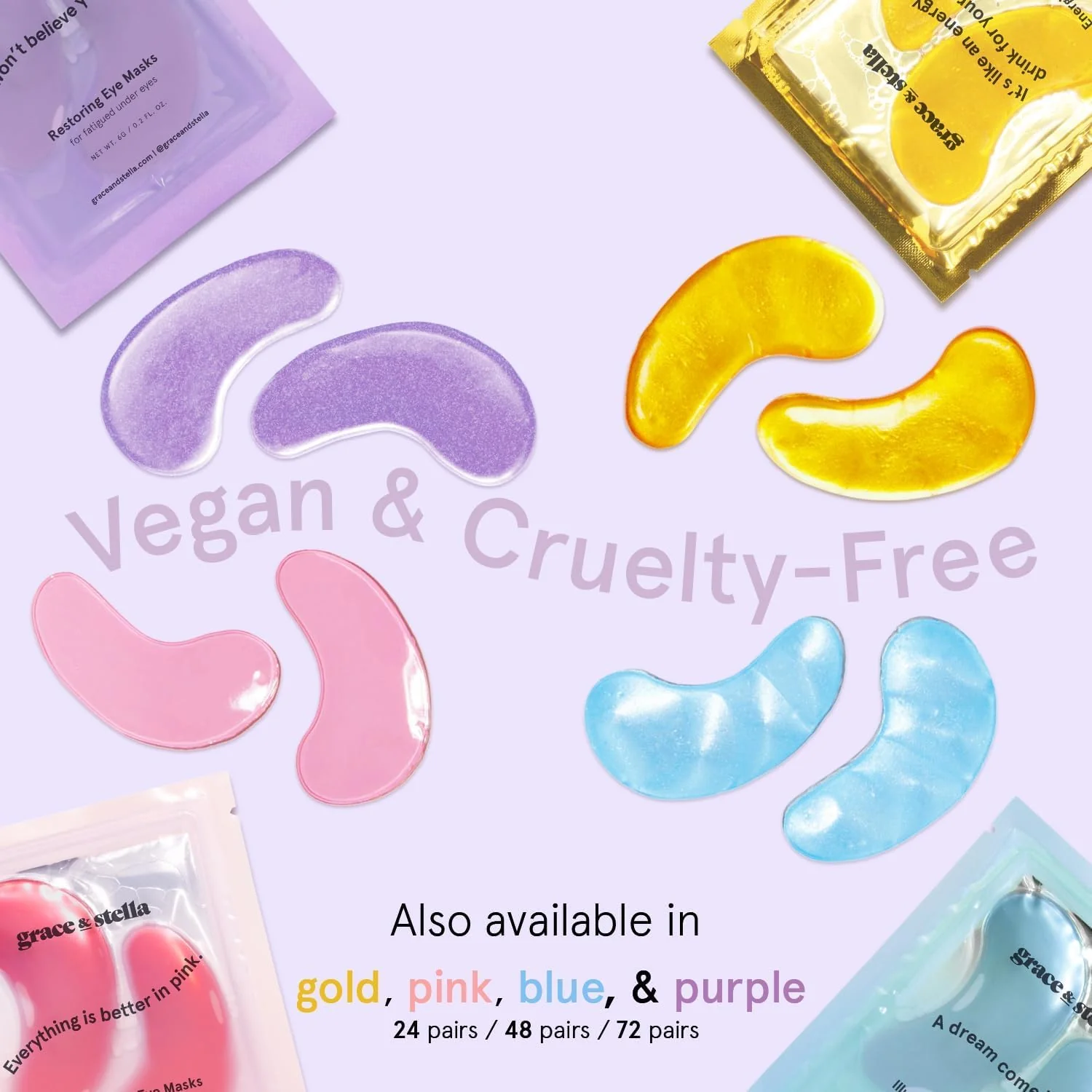Restoring Purple eye masks - 24 Pairs - Image 6