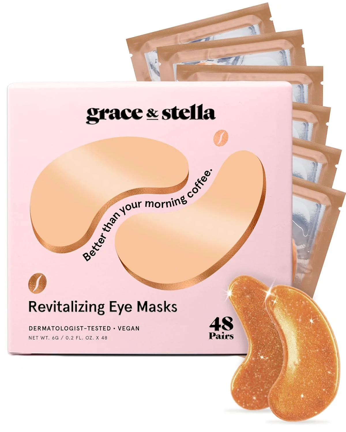 Revitalizing bronze eye masks - 48 Pairs