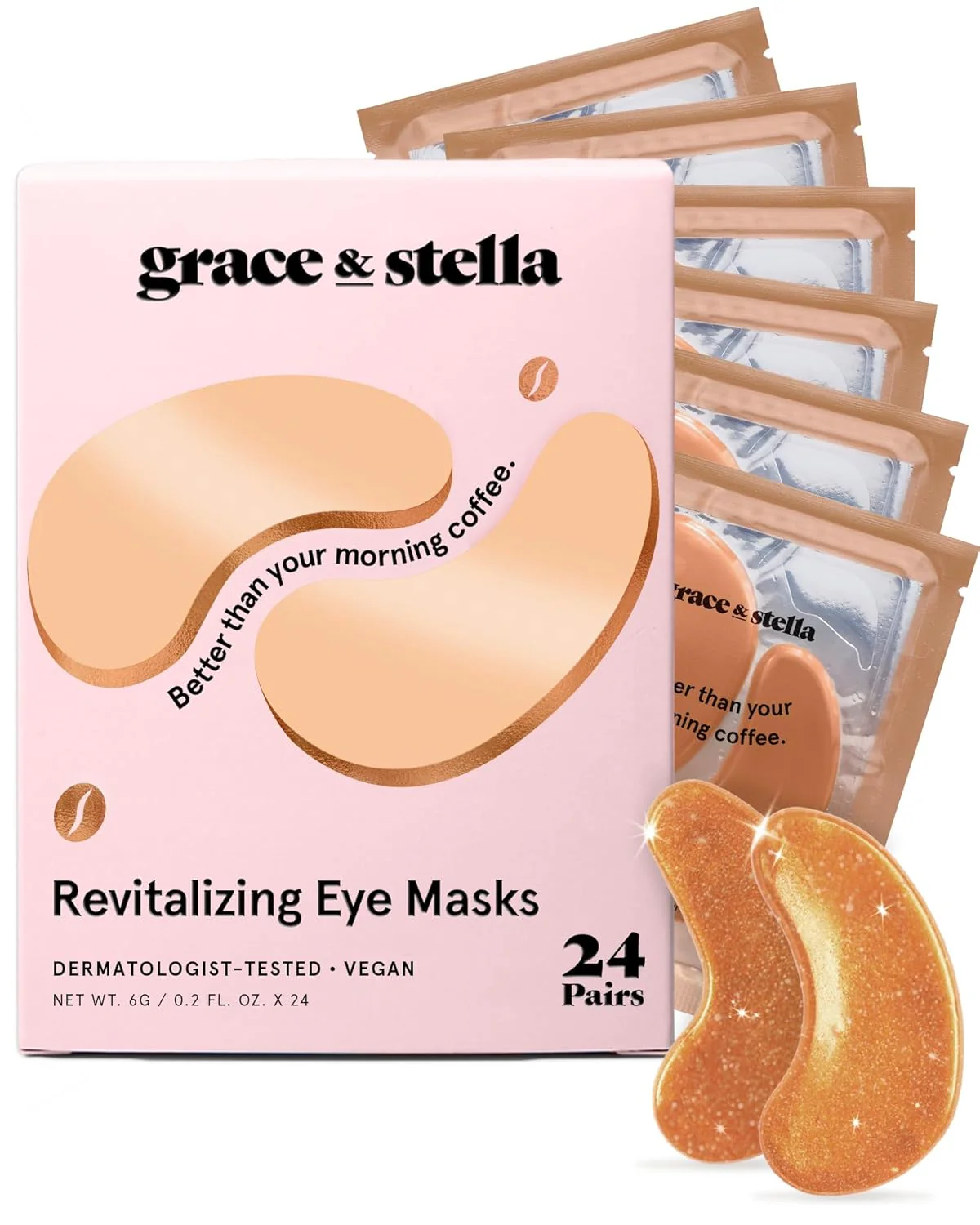 Revitalizing bronze eye masks - 24 Pairs