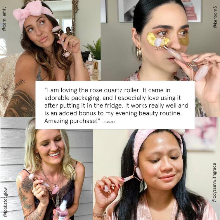 rose quartz roller - Image 3