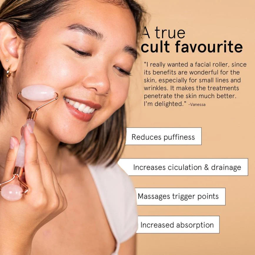 rose quartz roller - Image 4